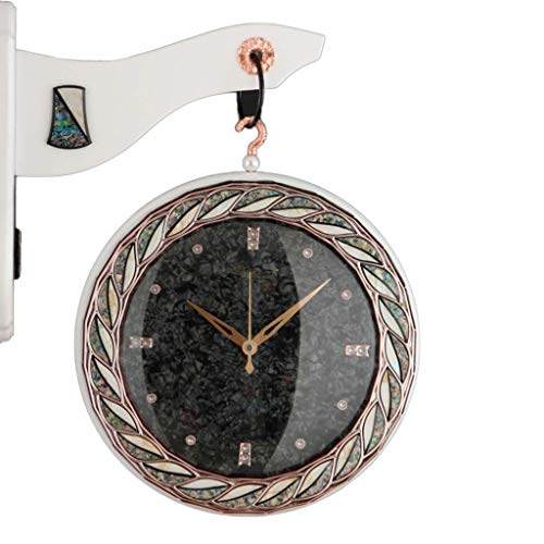 Horloge murale latérale suspendue sans tic-tac grand cadran décoration salon