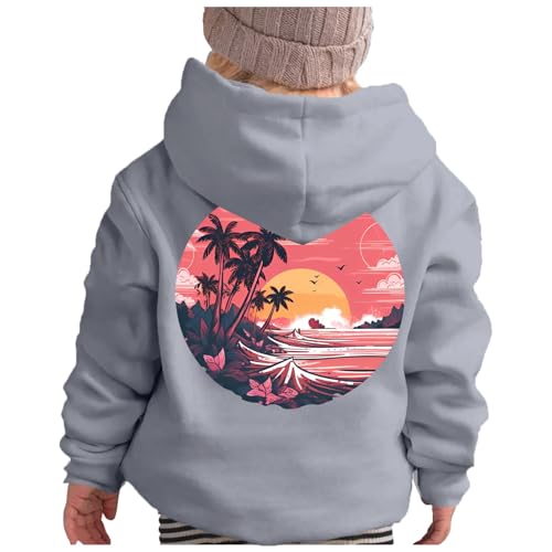 Sudadera con capucha de palmera rosa y2k sudadera con capucha adolescente niña sudadera con capucha para niñas - sudadera de Navidad para niños a la moda camiseta de manga larga para niños ropa