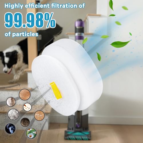 Image of 2Pack IP3251 Filters Replacement for Shark Cordless PowerDetect Vacuum | Jollsung Pre-Motor for IP1251, IP3225, IP3252, IP3124, IP3150, IA3241, IA3242, IA3243, IA3246, Compare to Part #XPRMFIP1000