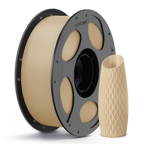 Image of ANYCUBIC PLA 3D Printer Filament, 3D Printing PLA Filament 1.75mm Dimensional Accuracy + /- 0.02mm, 1KG Reusable Spool (2.2 lbs), Beige