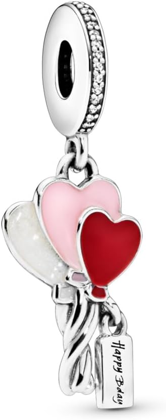PANDORA Heart Balloons Dangle Birthday Charm