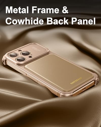 Coque iPhone 16 Pro Max cuir véritable de luxe titane désert OATSBASF - 7