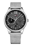 Gehäusedurchmesser von 44mm Tommy Hilfiger Herren Multi Zifferblatt Quarz Uhr mit Edelstahl Armband 1791415