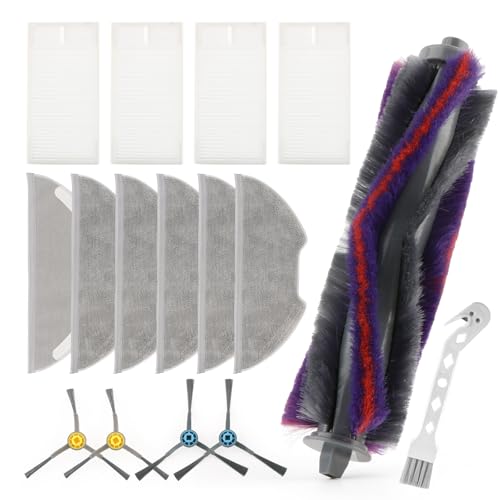 Rongzy 16 Repuesto Accesorios Para Eureka E10s Nere10s Para Obode A8 A8 Plus Para Midea M9 Con 1 Cepillo Principal,4 Cepillo Lateral,4 Filtro Hepa,6 Paños Fregado,1 Cepillo De Limpieza Accessory Rongzy 16 Repuesto Accesorios Para Eureka E10s Nere10s Para Obode A8 A8 Plus Para Midea M9 Con 1 Cepillo Principal,4 Cepillo Lateral,4 Filtro Hepa,6 Paños Fregado,1 Cepillo De Limpieza Accessory