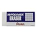 Pentel Hi-Polymer Block Eraser, Large, White 6 pack (ZEH10BP3P2)