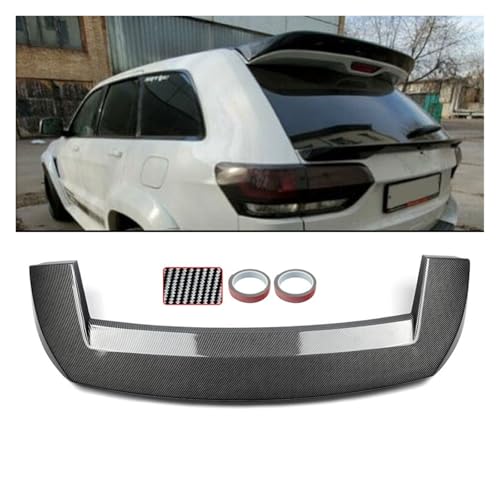 Compatible For Jeep Grand Cherokee SRT WK Rear Mid Wing Spoiler Lip Trunk Wing 2013 2014 2015 2016 2017 2018 2019-2021 Carbon Lo