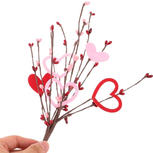 Fleurs artificielles de cœur pour Saint-Valentin et centre de table romantique