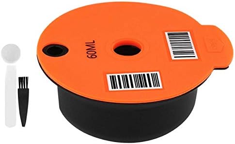 EEOO Cápsula de café Recargable, cápsula de café PP Reutilizable, cápsula  de Malla de Acero Inoxidable con Cuchara con Tapa Slicone Compatible con  máquinas Tassimo - 60 ml - PREYCA