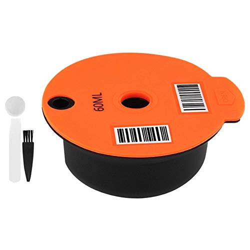 rcraftn Filtro reutilizable de cápsulas de café - Filtro de café de flujo de cápsulas de café Filtro de café para oficina en casa (rojo) Cover