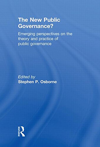  The New Public Governance?: Emerging Perspectives on the Theory and Practice of Public Governance Gratuit