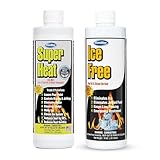 Comstar Ice Free 16 oz + Super Heat 8 oz Fuel Treatment Bundle - Prevents Fuel Jelling, Melts Ice, Improves Combustion, Reduces Soot, Cleans System (60-180)