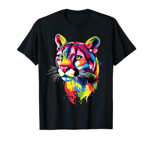 Puma Gran Felino León de Montaña Pumas Pantera Puma Camiseta