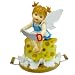 My Little Kitchen Fairies from Enesco Girl Cutting Holes in Chees Figurine 4.5 IN