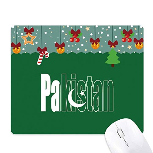 Tapis de souris Pakistan drapeau en caoutchouc pour bureau
