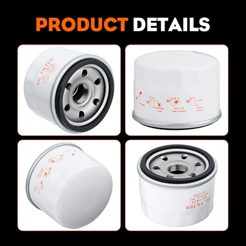 Hipa 951-12690 Oil Filter for MTD 751-12690 420cc Troy Bilt TB30 TB30R TB42 TB46 Lawn Mower Craftsman LT1500 LT3800 LT4200 R1000 T1000 T1200 T1300 T1500 fits for Cub Cadet XT1 CC30 CC30H CC800 CR30