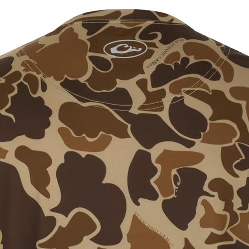 Drake Waterfowl Youth's Unisex EST Camo Performance DW1906 Outdoor UPF 50+ Stretching Lightweight Short Sleeve Crew T-Shirt4