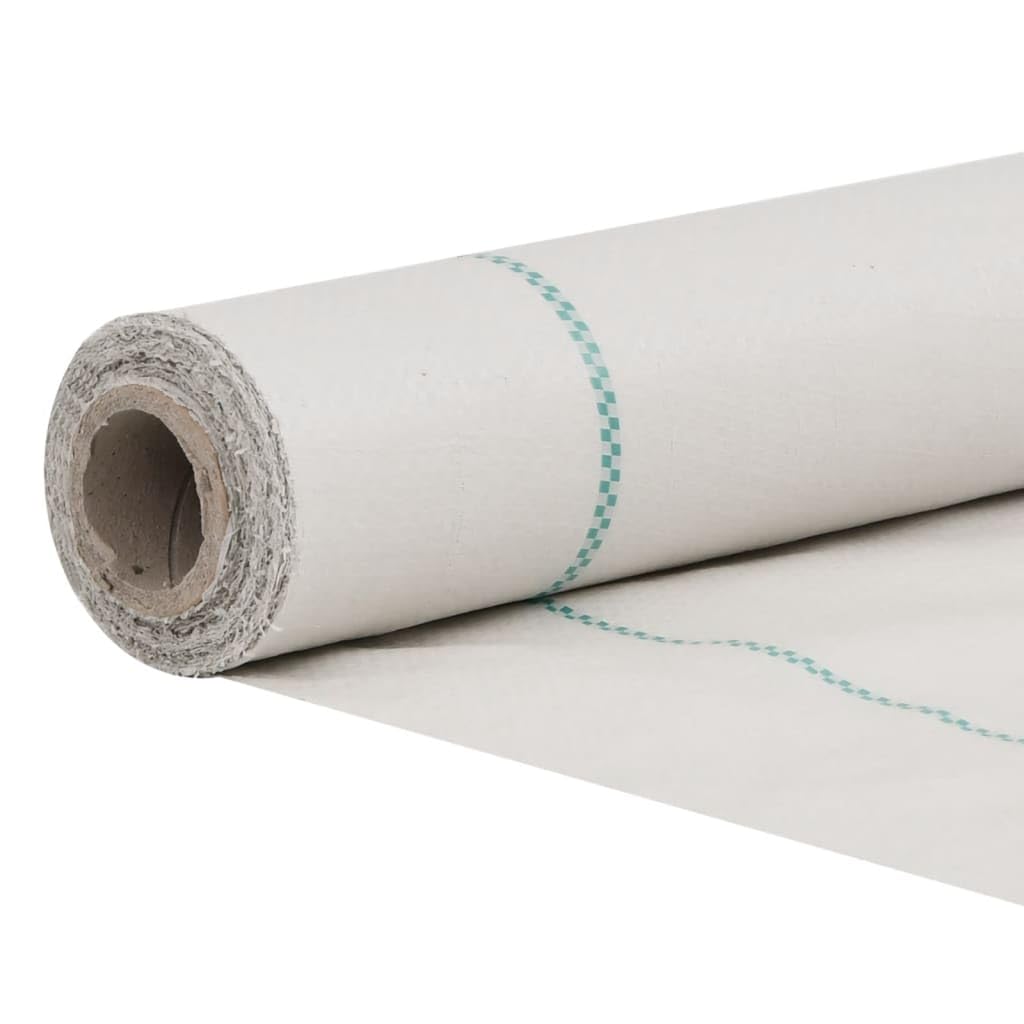 Włóknina przeciw chwastom, biała, 4 x 100 m, PP, stabilizowana promieniowaniem UV, 60 g/m², wytrzymała osłona barierowa ogrodowa do kształtowania krajobrazu, ochrony gleby i pielęgnacji