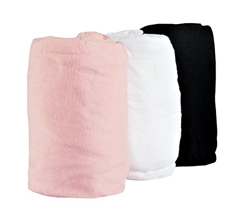Mallary Girls Microfiber Tights 3-Pack Multi Color (White, Black, Pink) 6 to 83