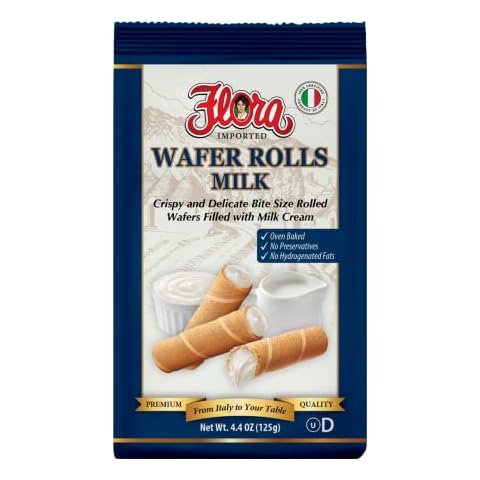 Flora Imported Wafer Rolls (Milk) Cover