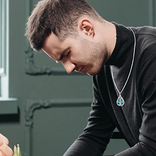 Eusense Cremation Jewelry for Ashes Urn Necklace to Put Ashes In 925 Sterling Silver Memorial Pendant Tree of Life Infinity Urn Necklaces for Ashes Necklace for Women Men3