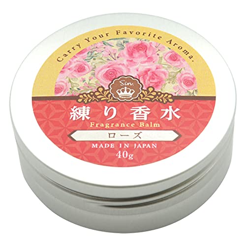 日本製 練り香水 ローズ 薔薇 バラ 40g ハンドクリーム 保湿クリーム