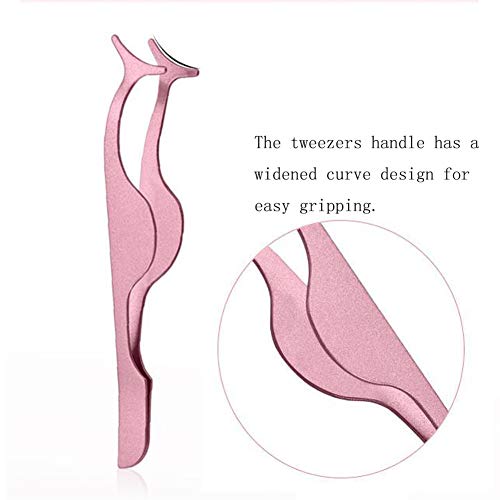 2 PCS False Eyelshes Applicator Tool Remover Clip Eyelash Extension Tweezer Nipper Stainless Steel