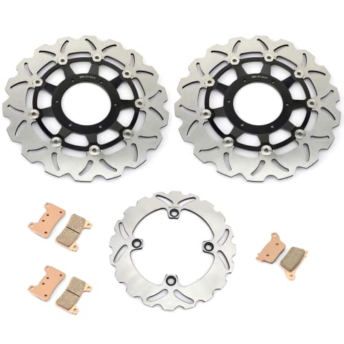Includi 2 Disco Dischi Freno Anteriore+1 Disco Dischi Freno Posteriore+3 set Pastiglie freno Per HONDA CBR 600 RR RR7-RR9,RRA,RRB 600CC 2007-2019