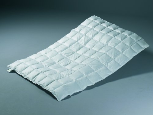 Daunendecke, Kassettendecke, Sommer leicht, 135x200 cm, 90% Daunen / 10% Federn (kanadisch), 350 gr.