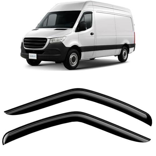 CLIM ART Déflecteurs Compatible avec Mercedes Sprinter 19-26 - Adhésif 2Pc.