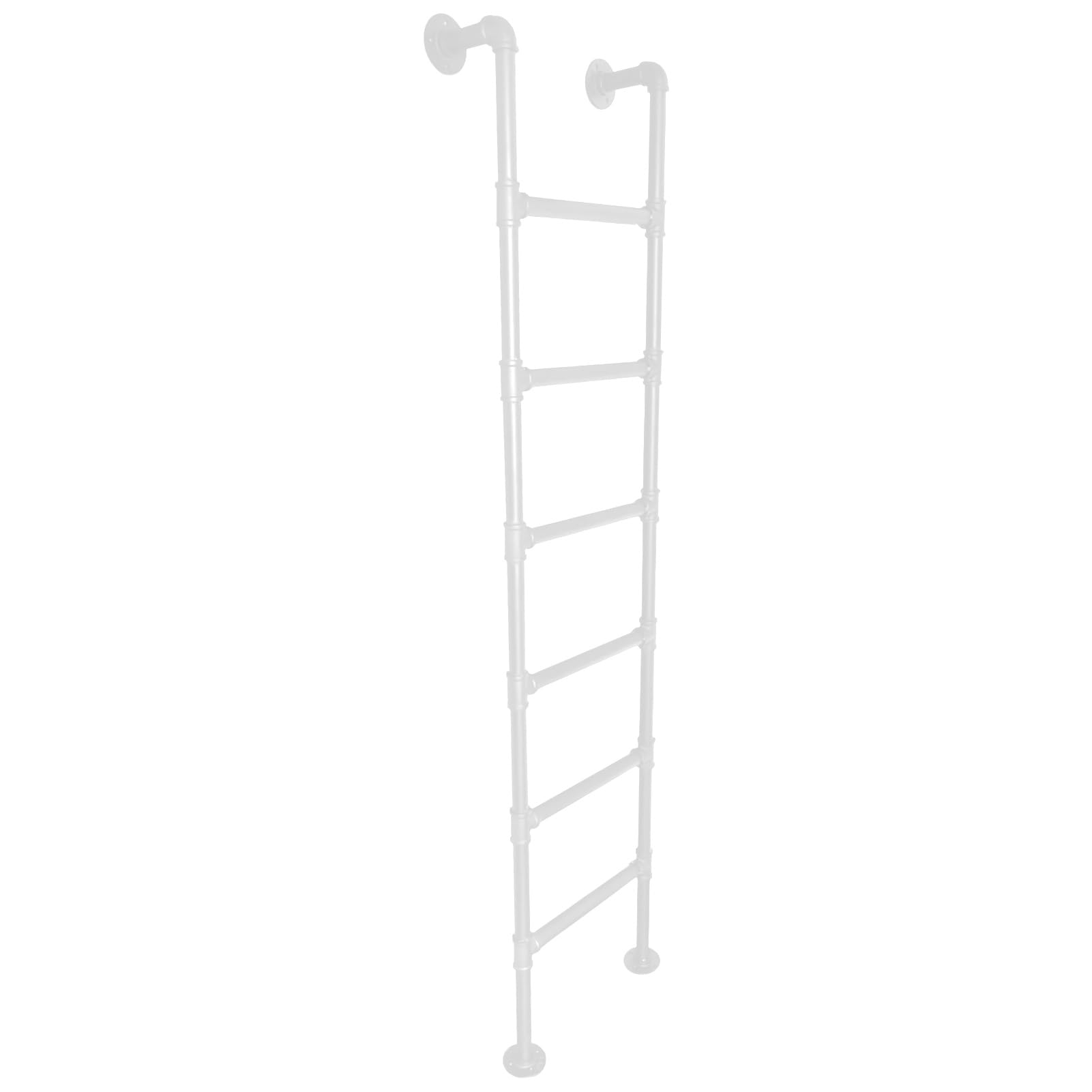 Escalera de metal para litera de 200 cm con soporte pesado de 330 libras