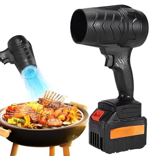 Ventilador para coche para secado, ventilador inalámbrico recargable – Ventilador de turbina de velocidad continua con ajuste continuo, aspirador portátil para teclado