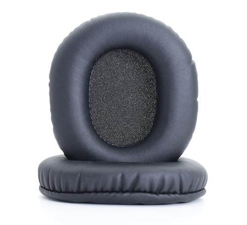 Almohadillas de repuesto compatibles con Audio-Technica ATH M50X negro | también aptas para Audio-Technica M50XBT M50RD M40X M30X M20X MSR7 SX1 almohadillas de cuero sintético suave y espuma viscoelástica miniatura 1