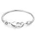 Pugster Silver Starter Master Heart Lock Snake Charm Bracelet Fits Pandora Beads (8.3 Inches)