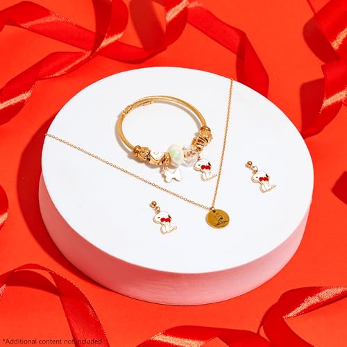 Peanuts Snoopy Jewelry Sets for Teens Women 3 Pcs Set Gold Necklace Earrings Bracelets for Women Snoopy Gifts for Her2