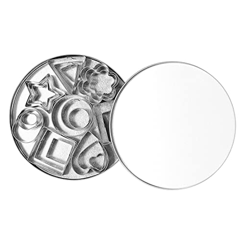 Juego de cortadores de galletas de acero inoxidable, molde geométrico para galletas, cortadores de arcilla para masa de repostería, manualidades para hornear, enseñanza a niños,