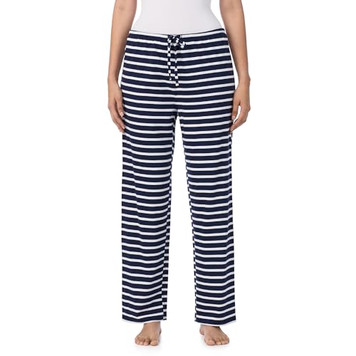 Image of Nautica Womens Pajama Pants - Lightweight Wide Leg Lounge Pants - Cotton Knit Jersey - Sleepwear Loungewear PJs for Women