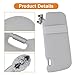 Panwarmoll Driver Left Side Sun Visor Gray Fit for Toyota Corolla 2008 2009 2010 2011 2012 2013 Replace # 74320-02711-E0 7432002711E0