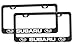 2Pcs Newest Matte Aluminum Alloy Subaru Logo License Plate Frame,with Screw Caps Cover Set,Applicable to US Standard car License Frame, for Subaru（Matte Black）