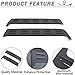 Lcojicep Car Rear Side Window Louvers Exterior Accessories Compatible with Tacoma 2016-2022 ， Air Vent Scoop Shades Cover，Window Vents Screens Cover