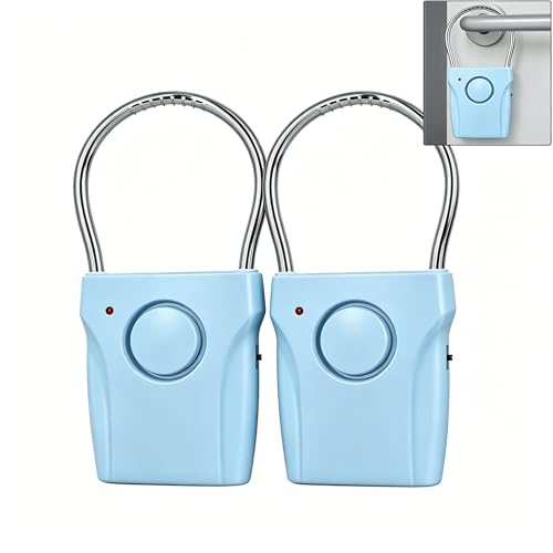 2 Pack Door Handle Alarm with Vibration Sensor