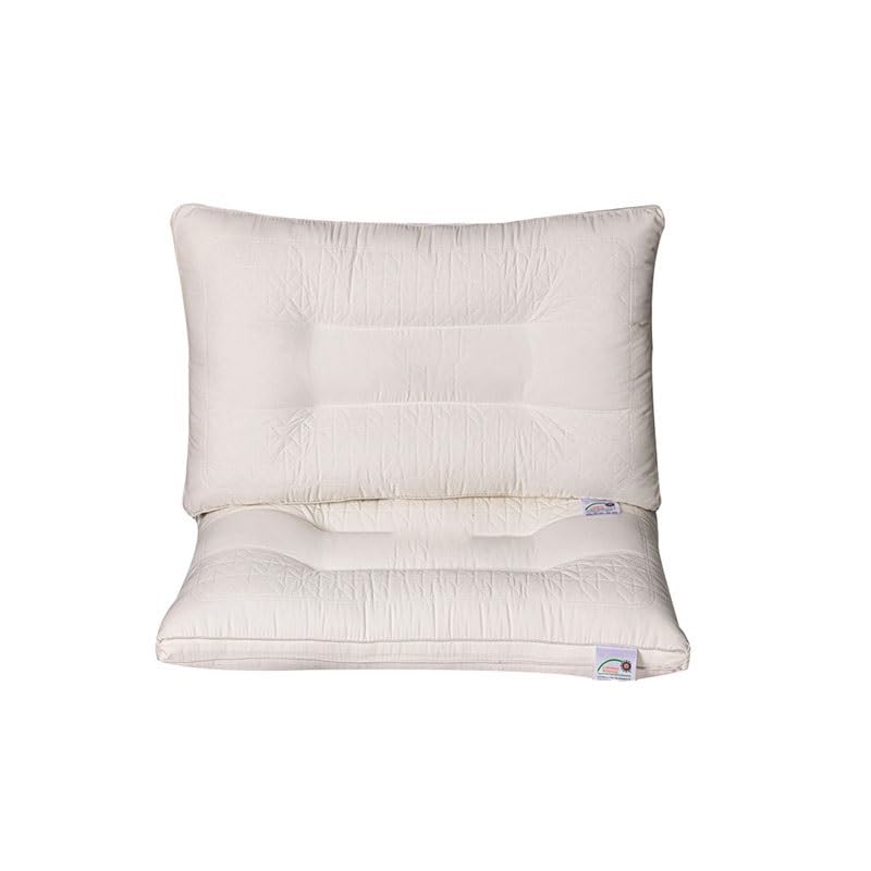 Thickened Skin Friendly Knitted Cotton Home Neck Protecting Soft Pillow for Sleep