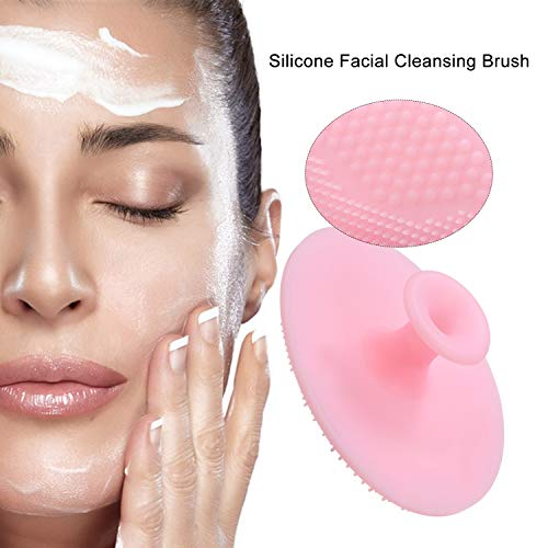 Esfregadores de rosto de silicone para limpeza facial, escova removedora de pele morta, poros e limp