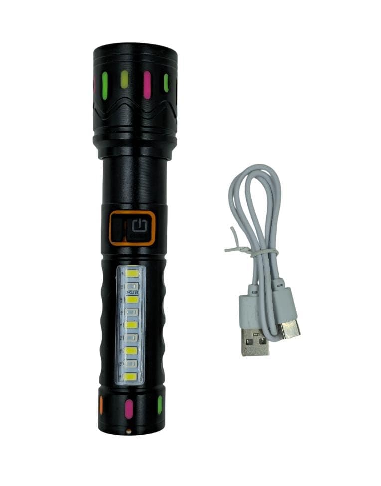 RL-M29 Professional Super Bright Torch 100W LED, Zoomable Long Range Flashlight, Type-C Rechargeable for Outdoor Use-image-42