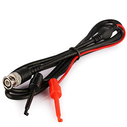 CLDIY BNC-Messkabel-Set Oszilloskop-Tastköpfe Tastkopf-Oszilloskop-Test BNC auf Minigrabber-Test-Clips Kabelsatz, 3 Stück