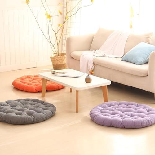 Coussin de chaise épais de qualité supérieure coton et lin RoundCush - 7
