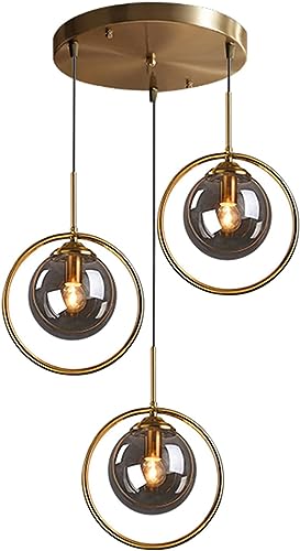 Image of Wall Lamp Chandelier Pendant Light, Home Decor for Bedroom, Living Room, Hallway, Cafe, Hotel, Restaurant (Black Ring Hanging LAMP Set with LED Bulb Pack of 1)