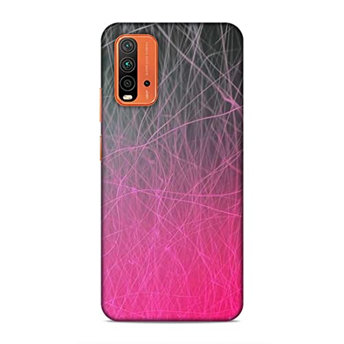 Image of Printed Mobile Back Hard Case Cover for Xiaomi Redmi 9 Power | Pink, Grey, Cool Pattern, Wallpaper-30