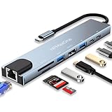 🔵 HUB EXTENCIÓN DE PANTALLA 4K 🔵 El hub HDMI USB tipo C admite una resolución de hasta 4K@30Hz (compatible con versiones anteriores de 1080p@120Hz). Puede DUPLICAR O AMPLIAR la pantalla a un segundo monitor. Ideal para transmitir vídeo 4K a una pantalla más grande para ser más productivo o disfrutar más tu tiempo libre.
