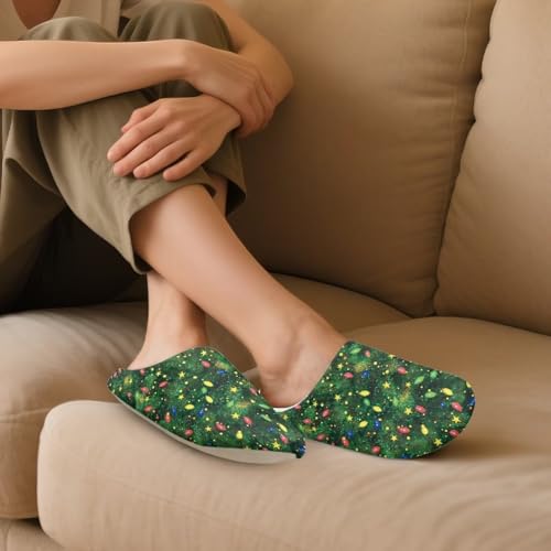 chaqlin Christmas Indoor Slippers for Women Lightweight House Bedroom Closed Toe Warm Slipper Shoes Trendy Slippers4