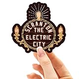 Scranton Pennsylvania Sticker for Hydroflask Water Bottle, Cute Electric City Sign Laptop Decal